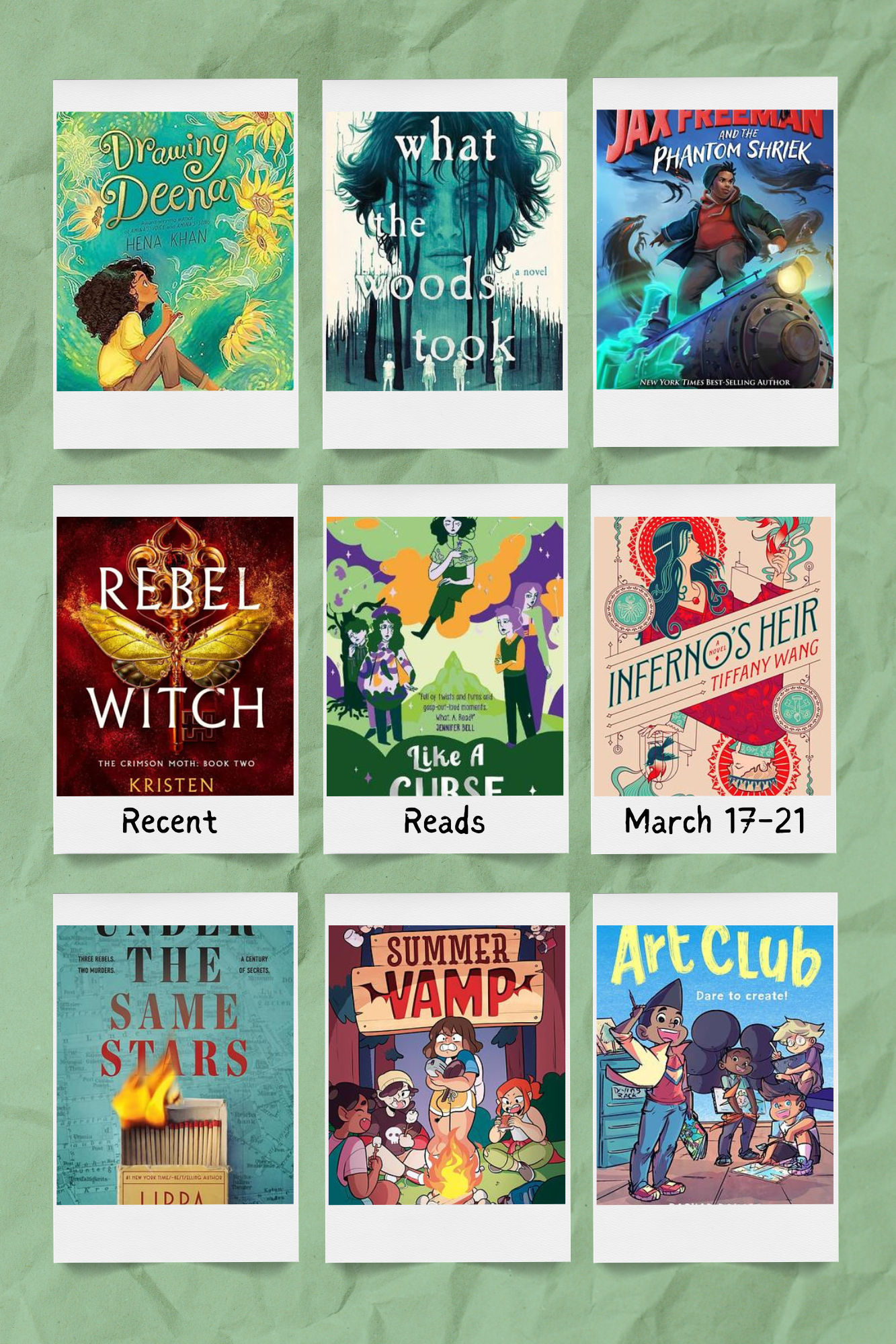 Recent Reads – March 17-21